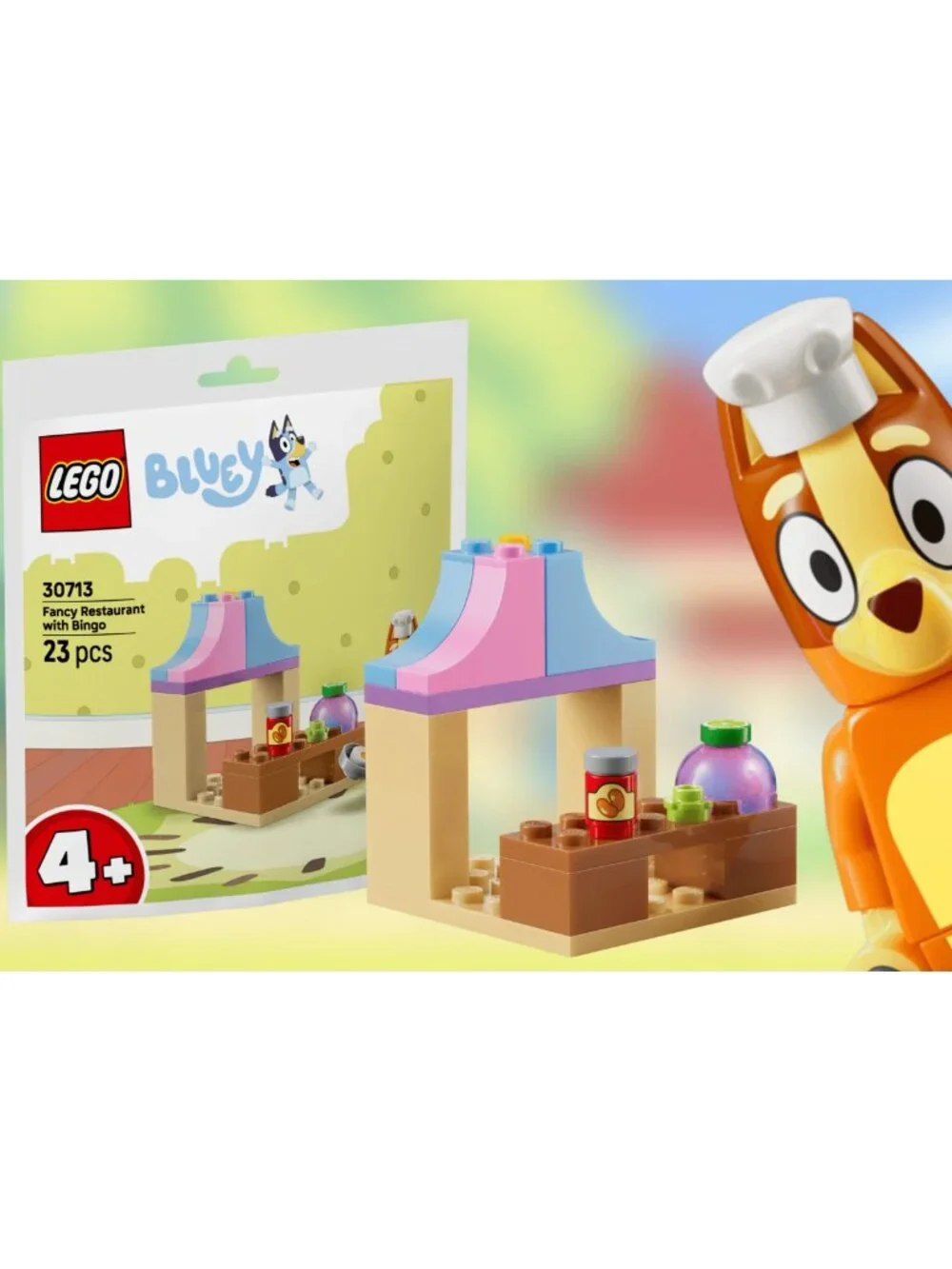 Lego Bluey 30713 Fancy Restaurant with Bingo Paper bag New in Hand